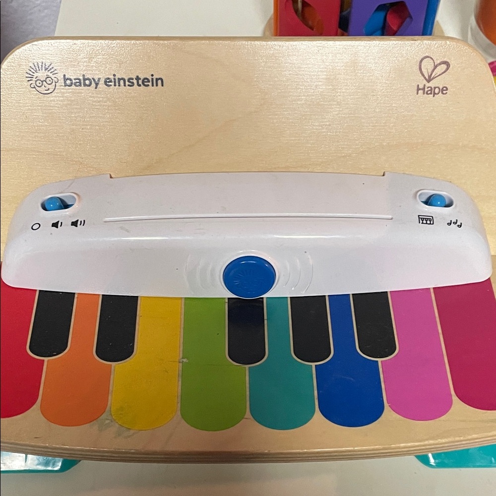 Colorful Baby Einstein Hape Wooden Piano